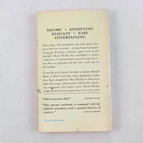 Vintage Complete Meals in One Dish by Myra Waldo 1969 Paperback