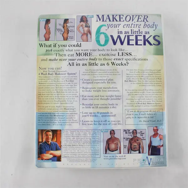 Michael Thurmond's 6 Week Body Makeover 2 VHS 3 Cassette PROVIDA Life Sciences