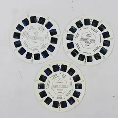 Lot Of 3 View-Master Europe Reels Cannes C 1862 Vienna C 6482 Italy C 0801