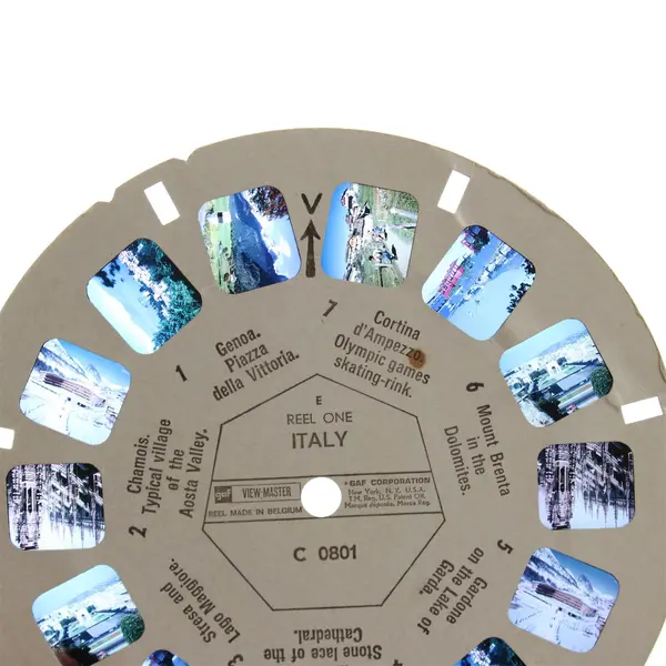 Lot Of 3 View-Master Europe Reels Cannes C 1862 Vienna C 6482 Italy C 0801