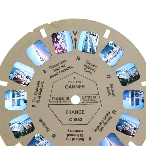 Lot Of 3 View-Master Europe Reels Cannes C 1862 Vienna C 6482 Italy C 0801