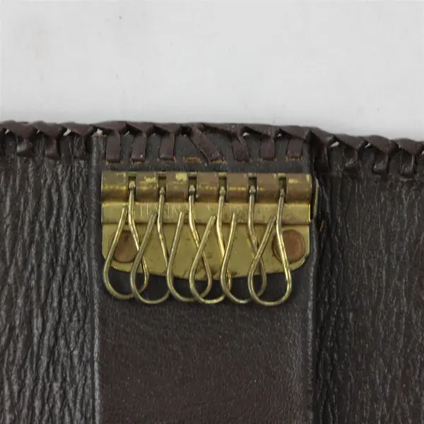 Vintage Hand-Tooled Leather Western Floral Key Holder Case RDB