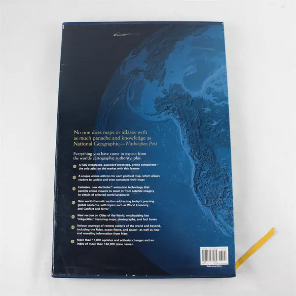National Geographic Atlas of the World Eighth Ed Hardcover Sleeve 2005