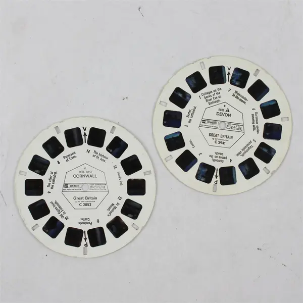 Lot Of 2 View-Master Great Britain Reels Devon C 2941 Cornwall C 2852