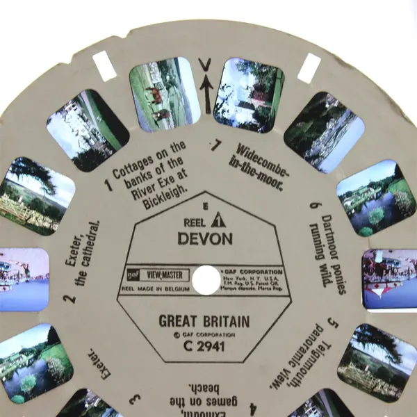 Lot Of 2 View-Master Great Britain Reels Devon C 2941 Cornwall C 2852