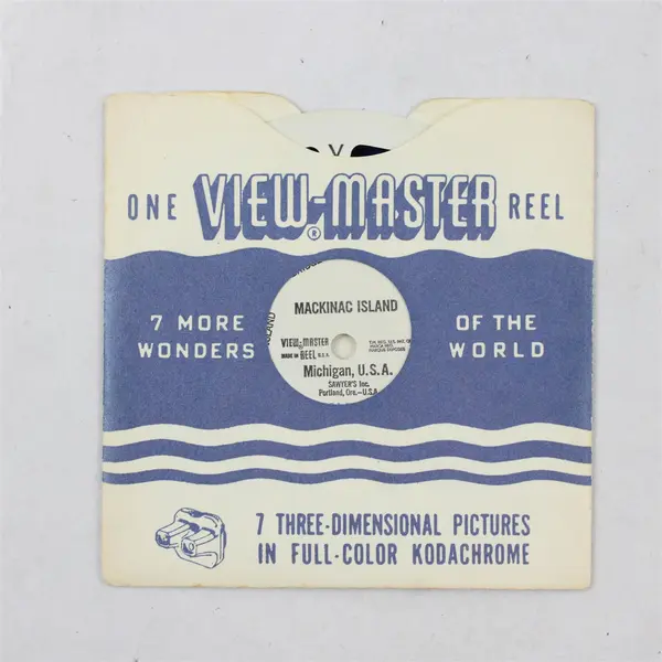 Vintage View-Master Mackinac Island Michigan Single Reel 1A 5821