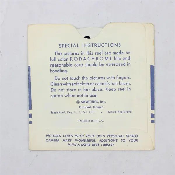 Vintage View-Master Mackinac Island Michigan Single Reel 1A 5821