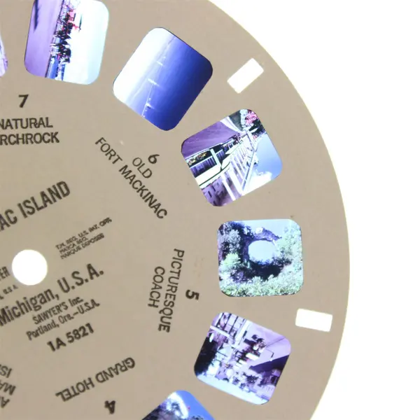 Vintage View-Master Mackinac Island Michigan Single Reel 1A 5821