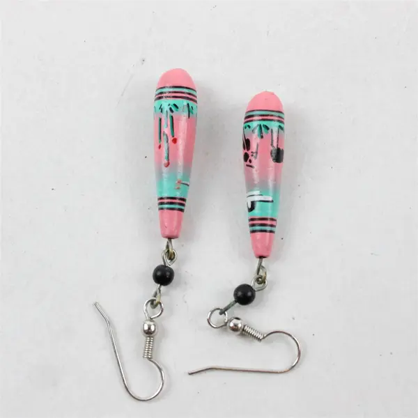 Vintage Handmade Southwestern Tribal-Style Dangle Earrings