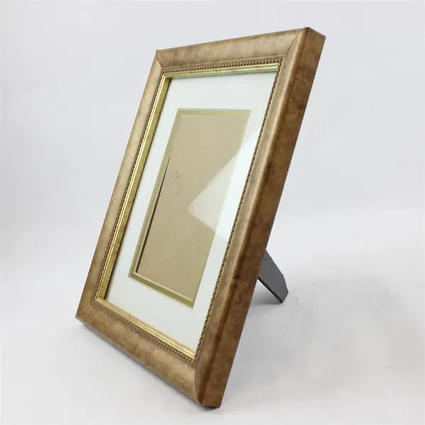 Lot of 2 Wooden Matching Picture Frames 12x10" & 7x9", Ornate Border Design 