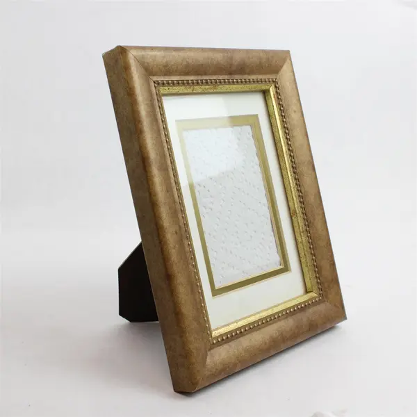 Lot of 2 Wooden Matching Picture Frames 12x10" & 7x9", Ornate Border Design 