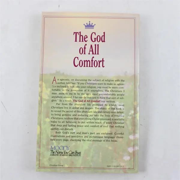The God of All Comfort Hannah Whitall Smith 1997 Copy of 1956 Edition Paperback