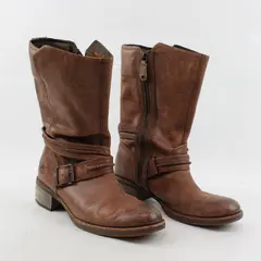 Timberland Whittemore A12I1 Womens Brown Leather Mid-Calf Zip Boots 9