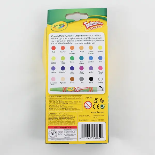 Crayola Mini Twistables Crayons 24 Pack Set