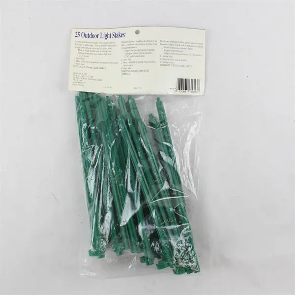 25 Outdoor Light Stakes, Adams Party Lighters from 1995, Green - New