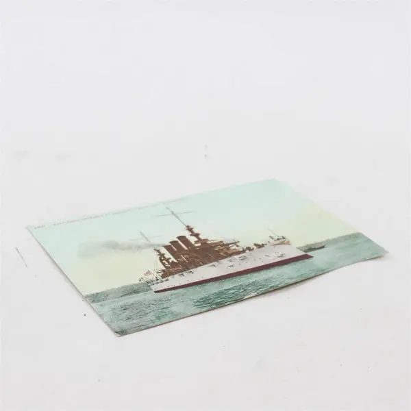 VTG Battleship Nebraska At Bremerton Navy Yard Washington Litho Postcard No 1060