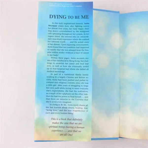 Dying To Be Me HC Book, Anita Moorjani  2012