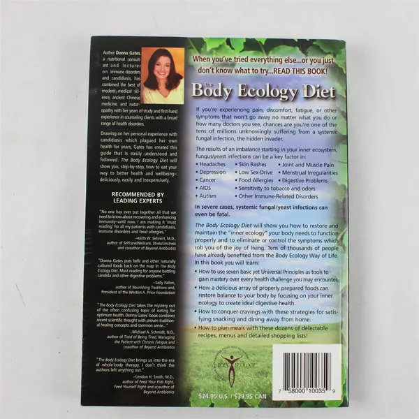 The Body Ecology Diet By Donna Gates W/ Linda Schatz (2011, PB , 9th Edition)