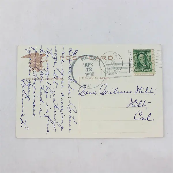Vintage 1908 US Monitor Miantonomah Litho Postcard