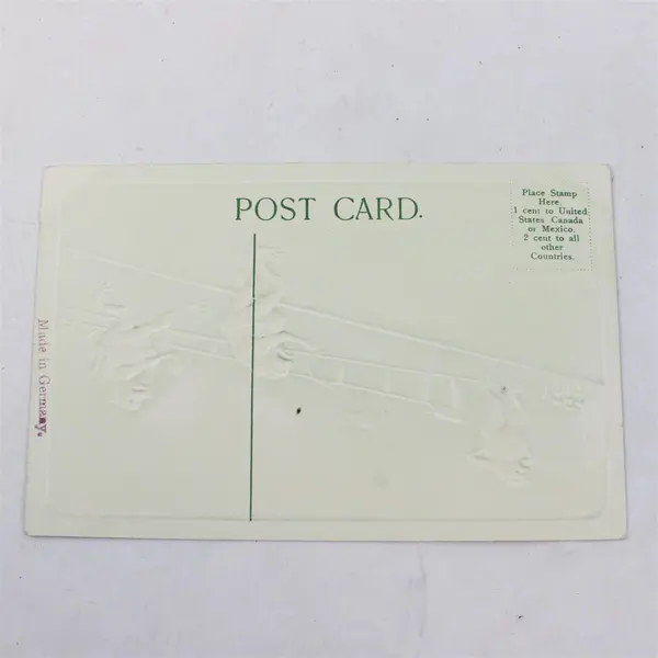 Vintage With New Year Greetings Frogs Lawn Bowling Humorous Greeting Postcard