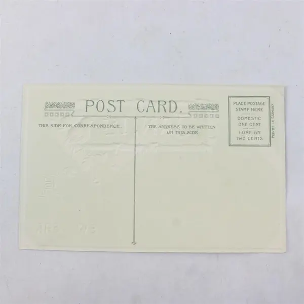 Vintage A Happy New Year Jan 1st Embossed Greeting Postcard