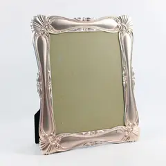 Vintage 1997 HB Group Ornate Pink Metal Picture Frame 8x10 FLAWED