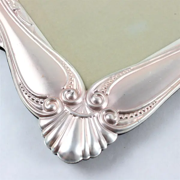 Vintage 1997 HB Group Ornate Pink Metal Picture Frame 8x10 FLAWED