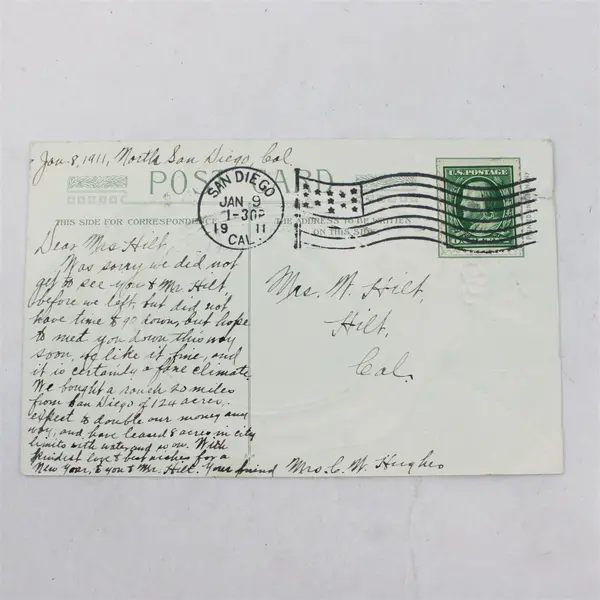 Vintage 1910 With Best New Year Wishes Embossed Postcard John Winsch 