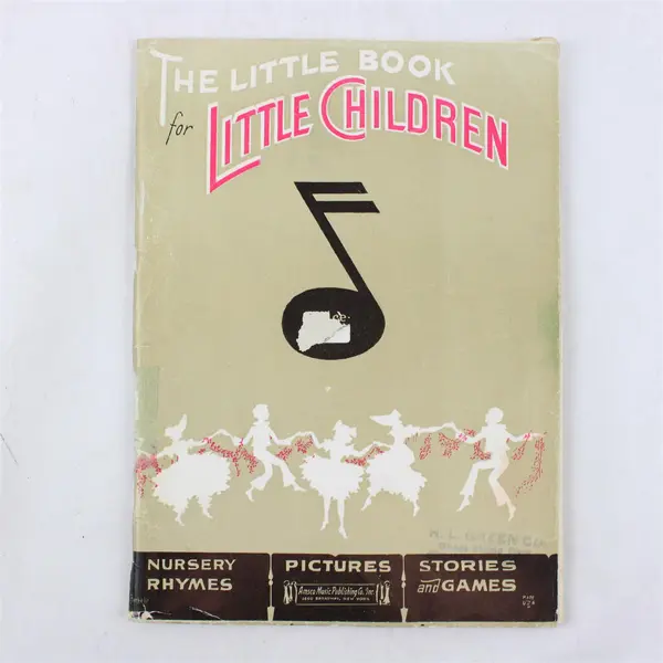VTG The Little Book For Little Children 1935 PB With Songs Nursery Rhymes Games