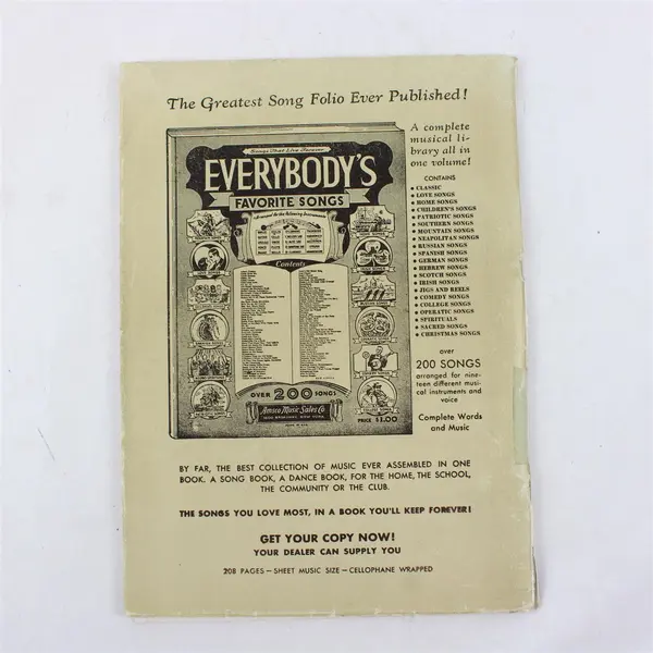 VTG The Little Book For Little Children 1935 PB With Songs Nursery Rhymes Games
