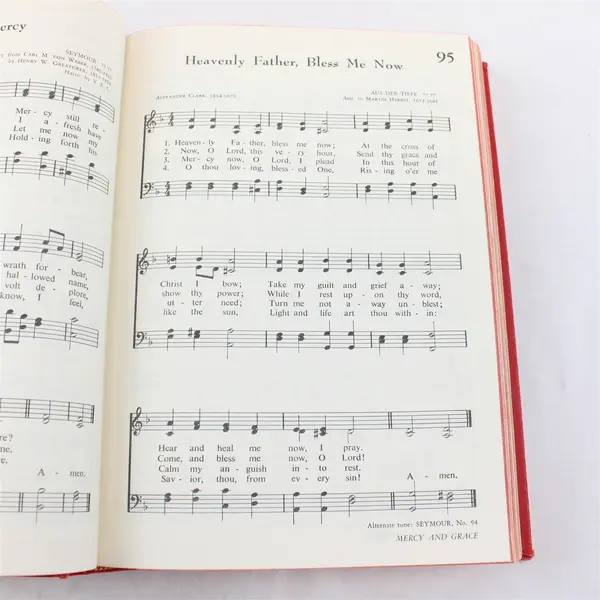 Vintage 1966 Hardcover Hymnal The Book of Hymns Methodist Church