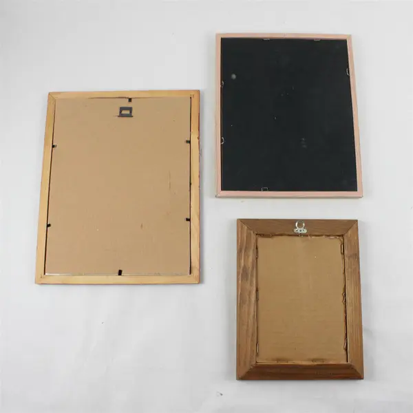 Lot of 3 Hummingbird Art Pieces in Wooden Frames
