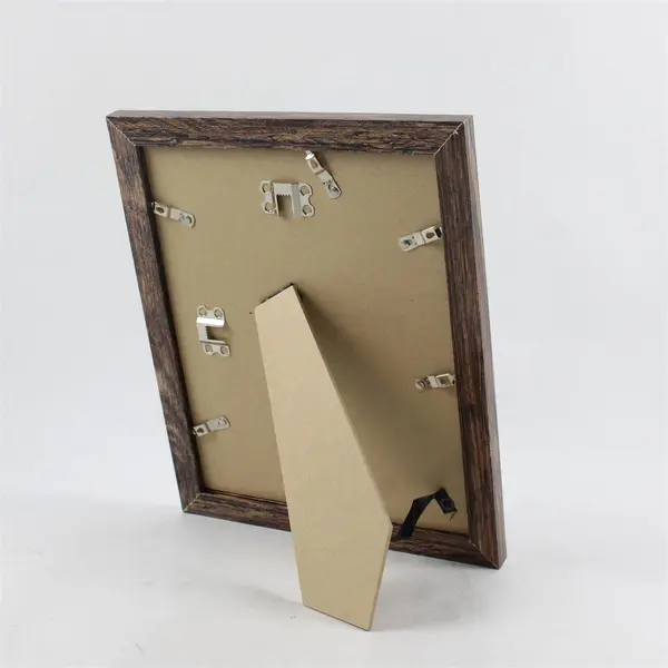 Lot of 4 Rustic Wooden Wall-Hanging and Standing Photo Frames