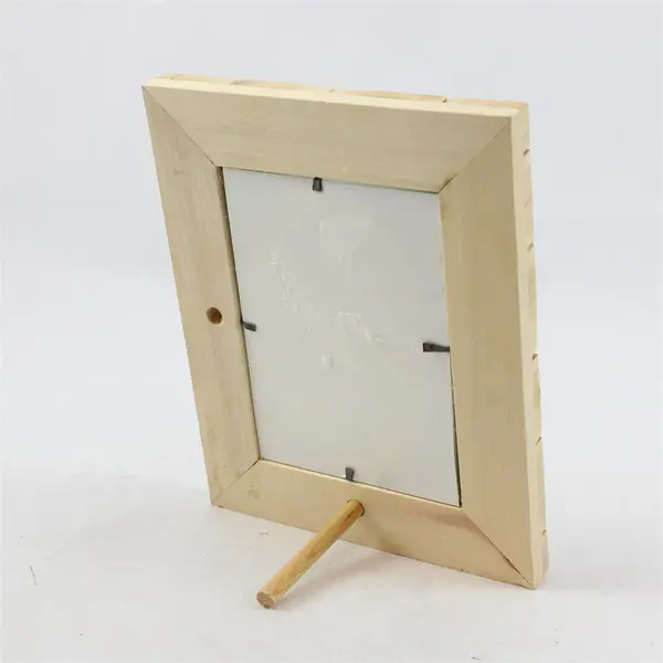 Rustic Wood Slice Mosaic Standing Photo Frame 3.5" x 5"