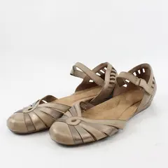 Rockport Beige/Brown Strappy Cobb Hill Irene-CH Flat Sandals Womens Size 10M
