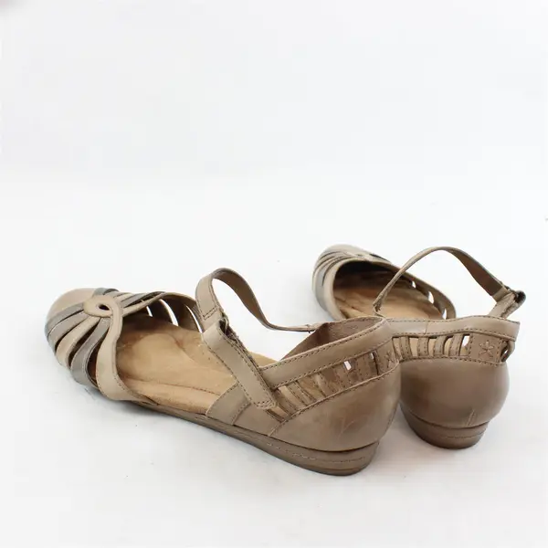 Rockport Beige/Brown Strappy Cobb Hill Irene-CH Flat Sandals Womens Size 10M