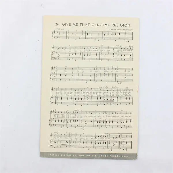 Vintage Lot of 5 Army Hit Kit of Popular Songs 1943 - 1944 Issued Monthly