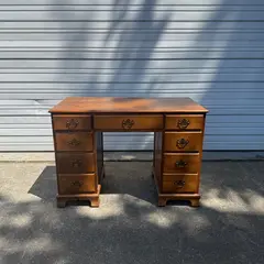 Baumritter Vintage Wood Maple Writing Desk Pre-Ethan Allen -Freight/Local Pickup
