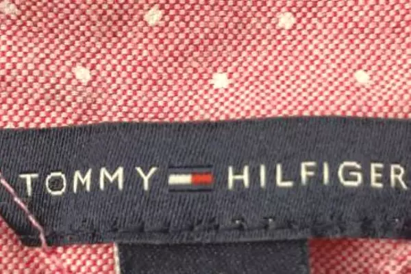 Tommy Hilfiger Men's XL Pink White Polka Dot Button Down Shirt Spring