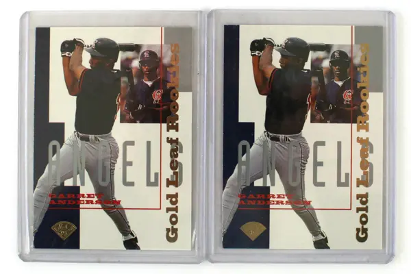 Garrett Anderson 1995 Gold Leaf Rookie Card Pair - Angels