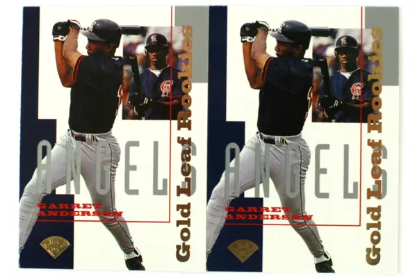 Garrett Anderson 1995 Gold Leaf Rookie Card Pair - Angels