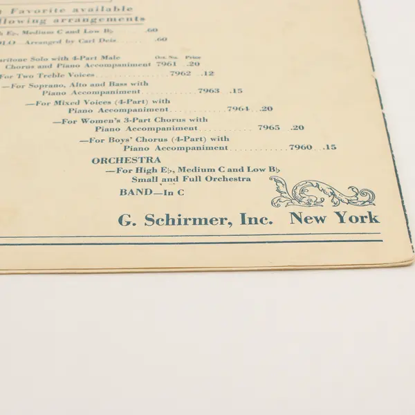Vintage 1936 Sheet Music On the Road to Mandalay by Oley Speaks For Piano Solo