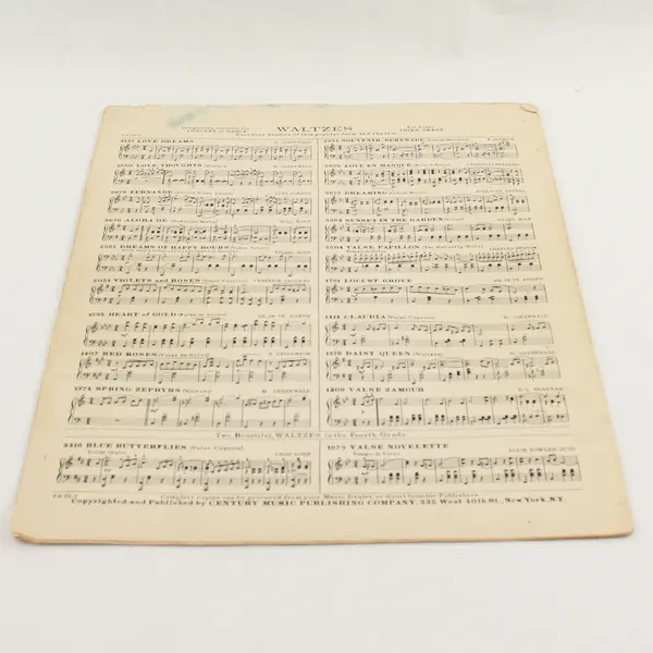 Antique 1908 Sheet Music For Piano The Merry Widow Waltz by Franz Lehar