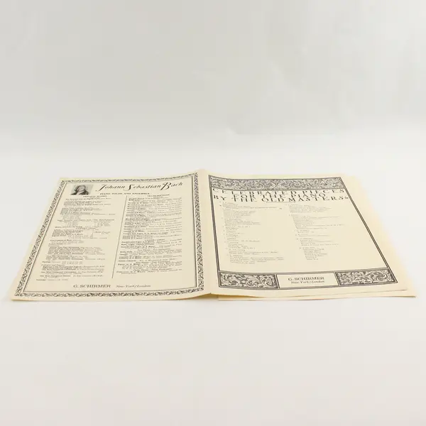 Antique 1885 Sheet Music Solfeggietto Karl Philipp Emanuel Bach Old Masters