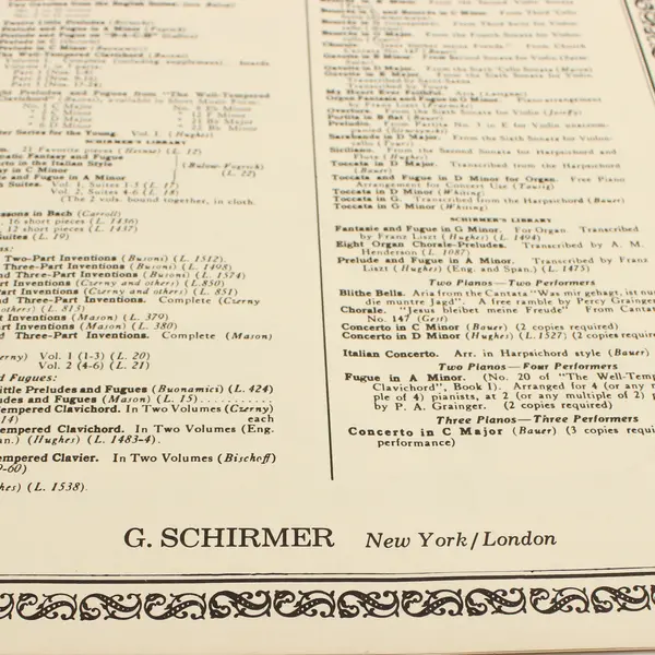 Antique 1885 Sheet Music Solfeggietto Karl Philipp Emanuel Bach Old Masters