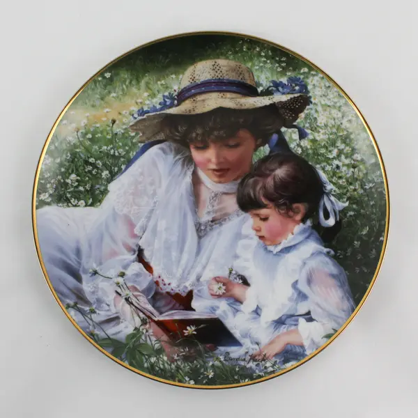 1985 L.E. Reco Collection Once Upon A Time Collectors Plate by Sandra Kuck