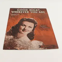 Vintage 1944 Sheet Music Good Night, Wherever You Are Dick Robertson Al Hoffman