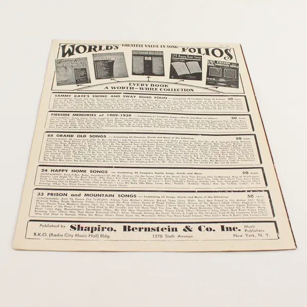 Vintage 1944 Sheet Music Good Night, Wherever You Are Dick Robertson Al Hoffman