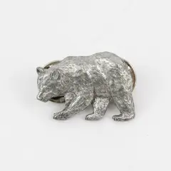 1985 C.G. Harris Pewter Bear Pin Tie Tack