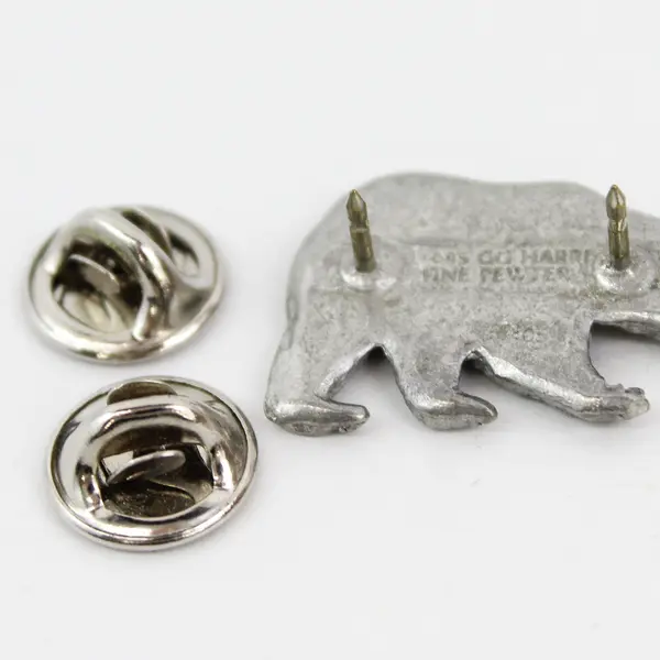 1985 C.G. Harris Pewter Bear Pin Tie Tack